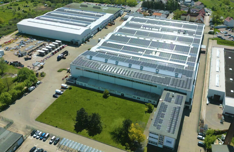 Aerial view of the EMAG production complex in Zerbst.