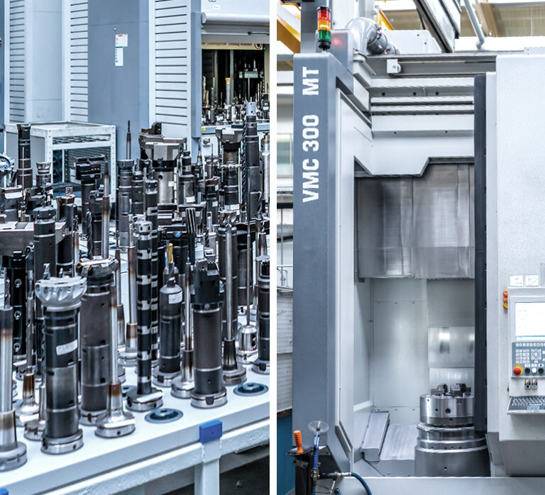 Extensive machine park with CNC technology.