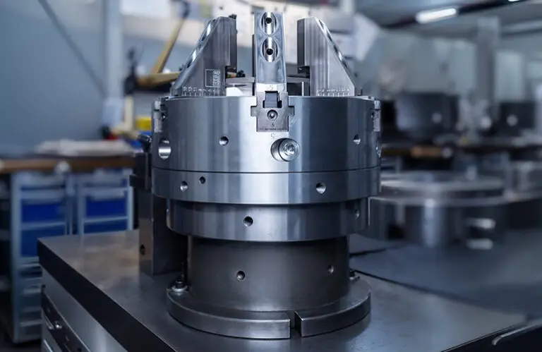 4-jaw chuck, EMAG Production, for precision workpiece clamping